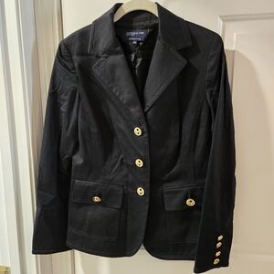 Jones New York Signature stretch M black  3 button blazer